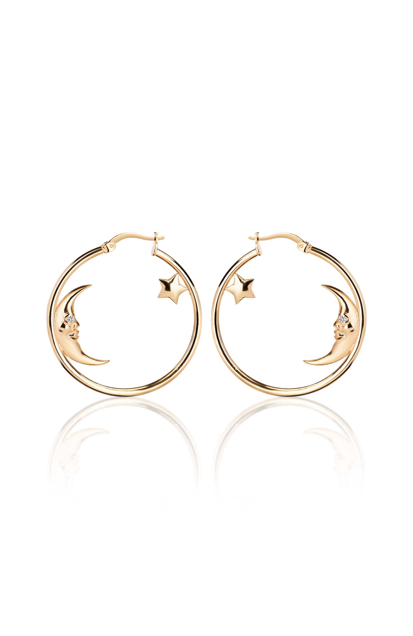 Moonlit Hoop Earrings
