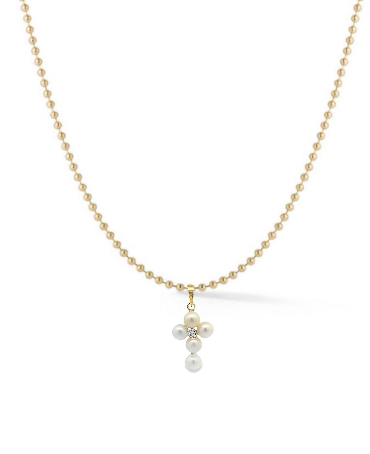 Pearl Cross Necklace