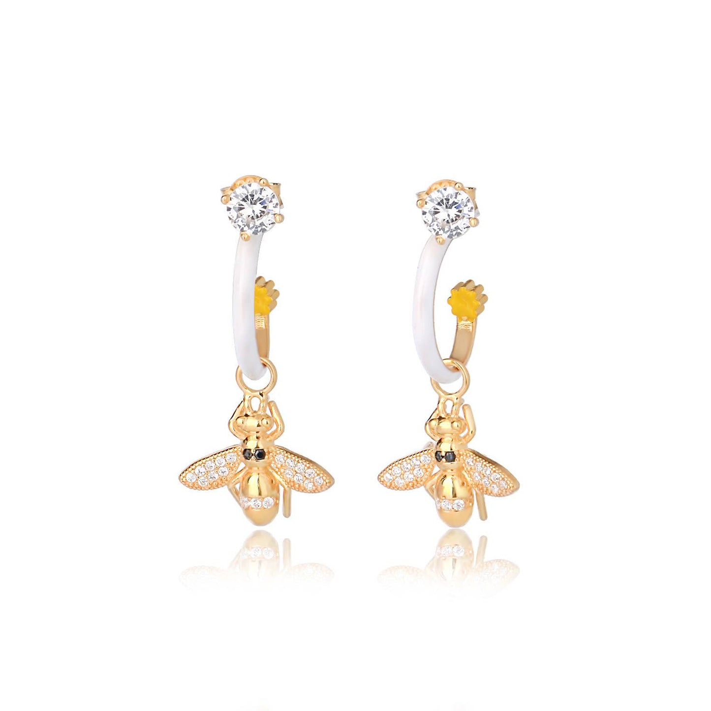 Bee Drop Earrings